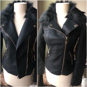 Brand New Guess Faux Leather Jacket XS